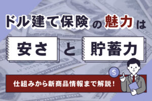 ドル建て保険は安さと貯蓄率が魅力！仕組みから新商品情報まで解説